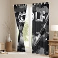thumbnail image 3 of Manfei 3D Golf Curtains Pack of 2 (42x84 Each) for Child, Modern Sports Lover Curtains Blackout, Black Grey Camouflage Bedroom Curtains, Curtains Blackout Bedroom Decor, 3 of 6