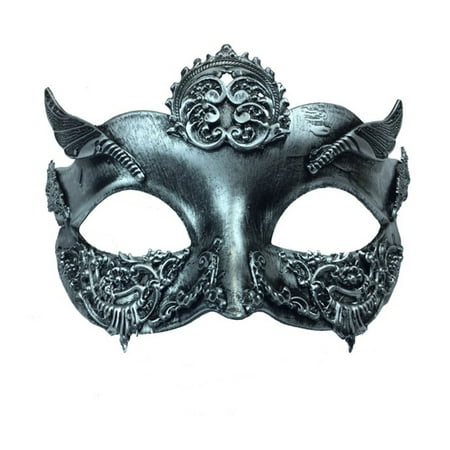 KBW Adult Unisex Steampunk Silver Venetian Masquerade Mask Vintage Victorian Style Retro Punk Rustic Gothic Mechanical Party Bling Costume Accessories Novelty Costume Accessories