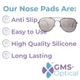 thumbnail image 3 of GMS Optical 11mm Round Shape Silicon Nose Pads for Glasses, Sunglasses, and Eye Wear (2 Pair), 3 of 6