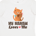 thumbnail image 4 of Inktastic Mamaw Loves Me Girl Granddaughter Cat Girls Toddler T-Shirt, 4 of 5