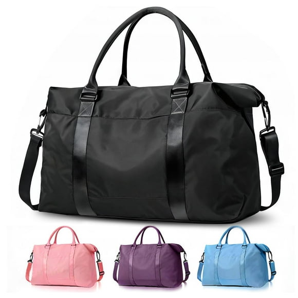 Bolsa de viaje EASYFUN Weekender con funda tipo trolley negra