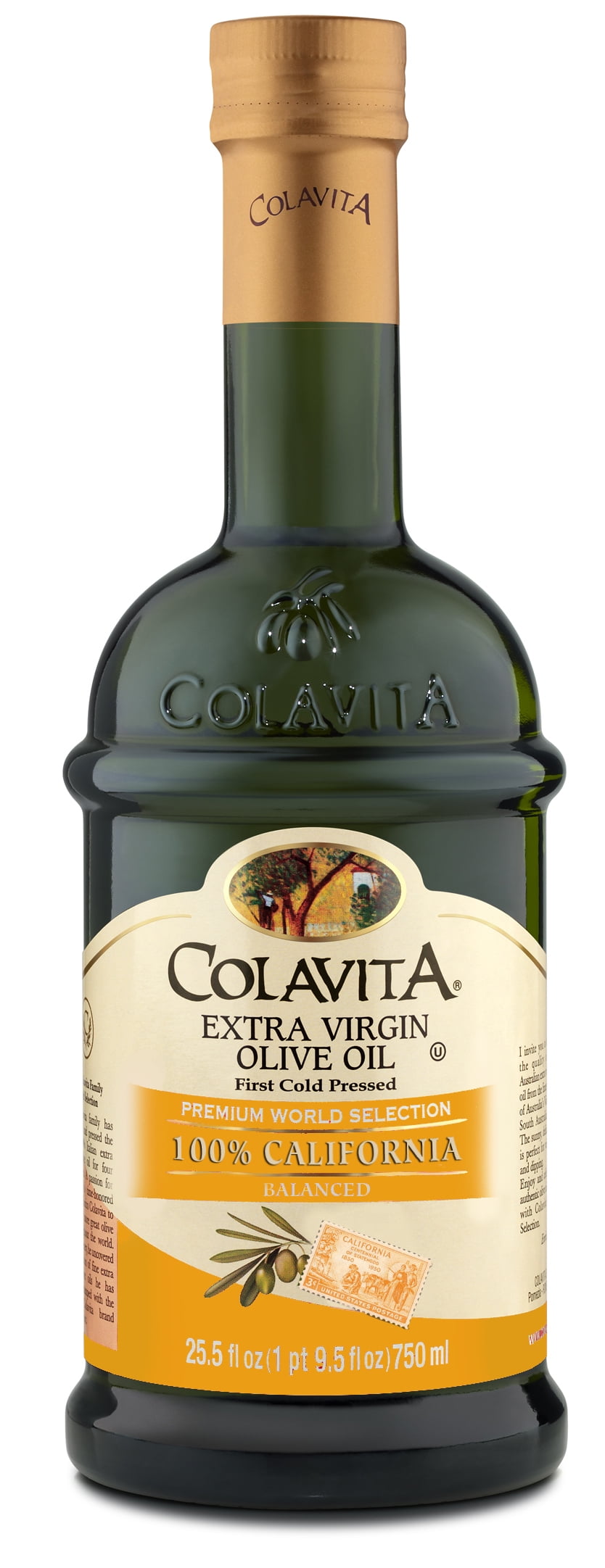 Colavita Extra Virgin Olive Oil 100% Californian Mild, 25.5 OZ by Colavita