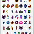 thumbnail image 4 of 35pcs-50pcs Neon Stickers Stationery Stickers Cartoon Animal Stickers Kids Stickers for Laptops Suitcase Fridge, 4 of 9