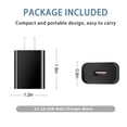 thumbnail image 3 of Fu1997 2 - Pack 5V 2A USB Wall Charging Power Adapter, Compatible for Roku, Samsung, iPhone, iPad, LG, HTC, Tablets, Baby Bottle Warmers, Kindle, 3 of 4