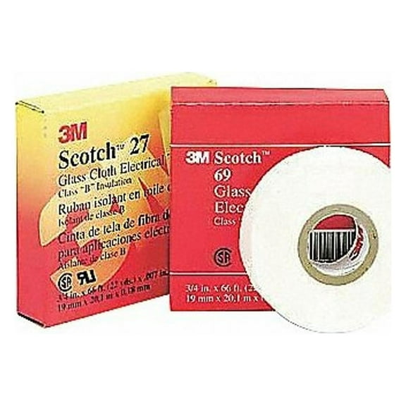 3m Elec Tape,180 ft Lx1/4 in W,7 mil,White 27 1/4