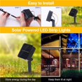 thumbnail image 2 of facefd 5m Solar Waterproof LED Strip Light 2 Modes Fairy Lights Warm White, 2 of 6