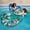 Green Leaves, variant on Inflatable Pool Float Chair for Adults, Pool Hammock Floating Chair with Headrest, Blow Up Pool Lounger for Swimming Pool, Beach, Lake, Summer Water Fun