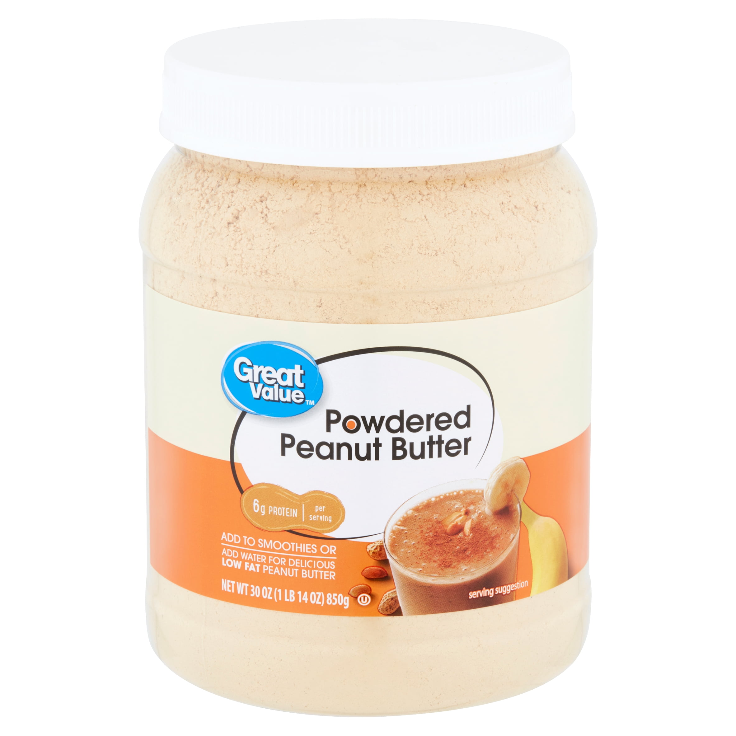Great Value Powdered Peanut Butter, 30 
