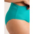 thumbnail image 4 of Time and Tru Women's and Women's Plus Ruched Slimming Bikini Bottoms, Sizes S-3X, 4 of 5