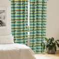thumbnail image 2 of Ambesonne Dogs Window Curtains, Blue Backdrop Dachshund Dogs, Each 28" W x 63" L, Pale Blue Brown, 2 of 4