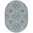 thumbnail image 3 of Madison Traditional 5' x 7' Oval Cream Polypropylene Indoor Area Rug, 3 of 7