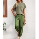 thumbnail image 2 of Conjuntos de salón con suéter y pantalones, conjuntos de dos piezas para mujer, conjuntos para mujer, conjunto de pantalones cónicos y top para mujer, de primera línea, 2 of 8