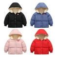 thumbnail image 4 of SILVERCEL Kids Thicken Warm Winter Coat Boys Girls Hooded Windproof with Pockets Jacket for 1-7 Years, 4 of 4