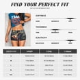 thumbnail image 5 of Gukieu North American Bald Eagle1 Print Women's Sports Shorts, Elastic Waist High Stretch Running Yoga Gym Sweatpants-XX-Large, 5 of 8