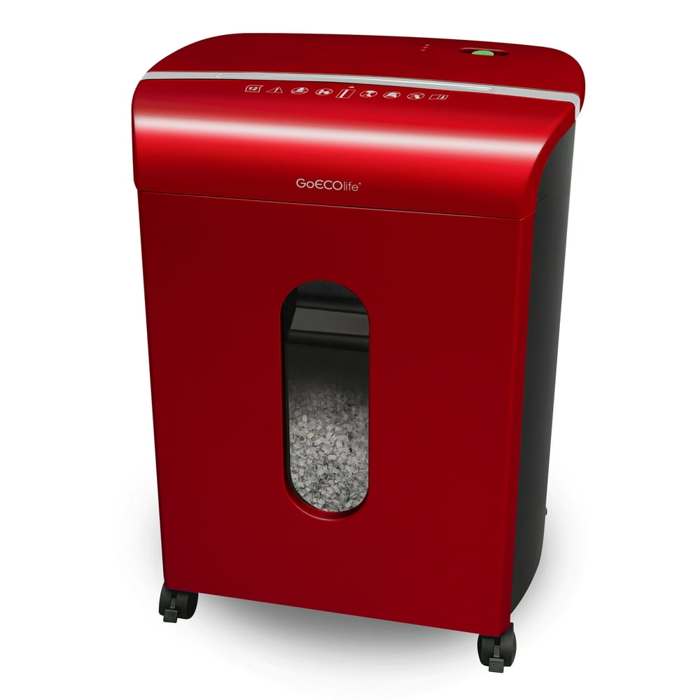 GoECOlife GMW124PRED Limited Edition 12 Sheet Microcut Paper Shredder