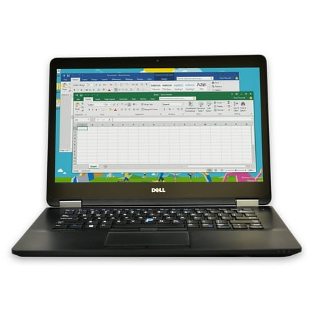 Dell Latitude E7470 14" Laptop, Intel Core i5, 16GB RAM, 240GB SSD, Windows 10 Home, Black (Used)