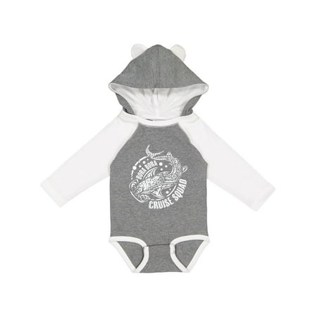 

Inktastic Bora Bora Cruise Squad Shark Design Gift Baby Boy or Baby Girl Long Sleeve Bodysuit