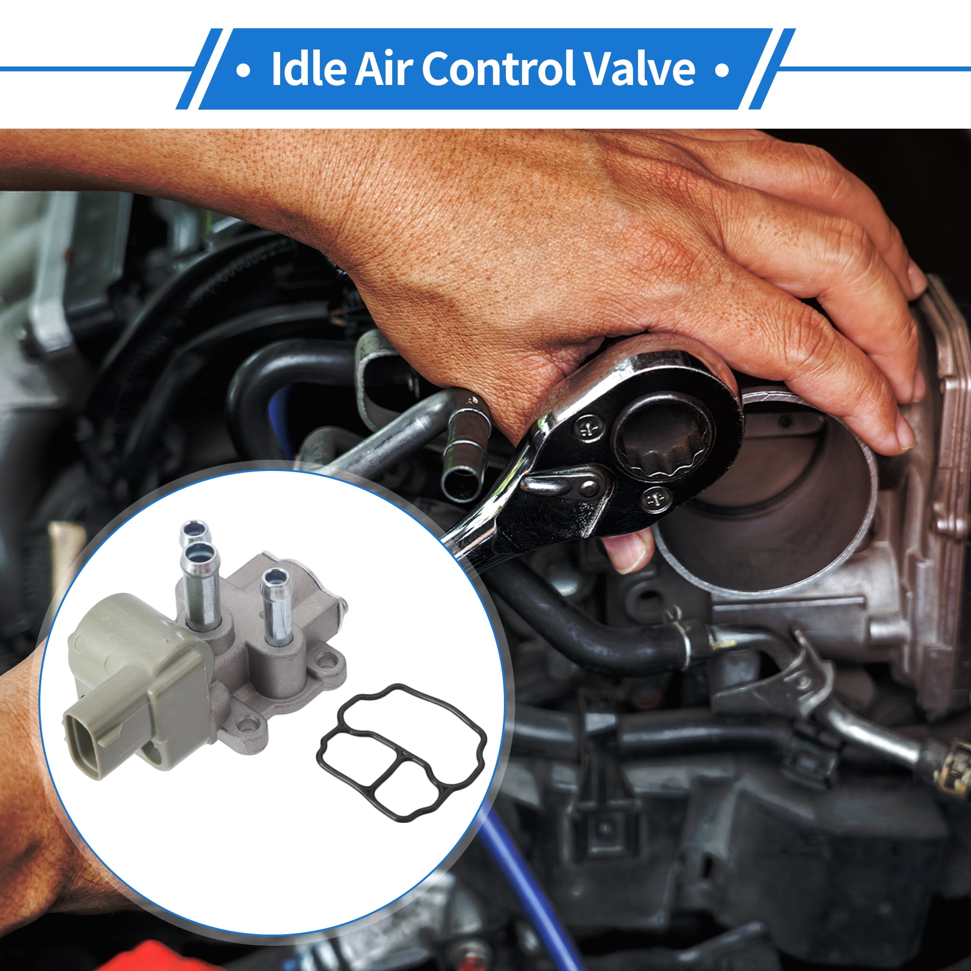 Unique Bargains Car Idle Air Control Valve for Toyota Camry 1987-1991 Replace No.1368000010 IACV Idle Motor Idle Air Control Valve for Stable Engine Operation