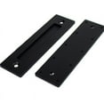 thumbnail image 1 of Sliding Barn Door Handle Flat Back Plate Double Sided Rectangular Black Door Pull Handle, 1 of 8