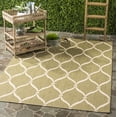 thumbnail image 2 of SAFAVIEH Courtyard Linnet Geometric Indoor/Outdoor Area Rug, Green/Beige, 2' x 3'7", 2 of 10