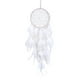 thumbnail image 2 of Atrapasueños hecho a mano con plumas blancas, decoración ligera para colgar en Con luz, 2 of 8