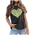 thumbnail image 1 of WEAIXIMIUNG T-Shirt à Manches Courtes pour Femmes, Imprimé d'Été, Confortable et à la Mode, pour la Saint-Valentin, 1 of 2