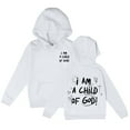 thumbnail image 2 of Christian Hoodies for Girl I Am A Child Of God Cute Graphic Hooded Sweatshirt with Pockets Pullover Tops, 2 of 6