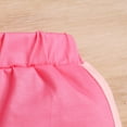 thumbnail image 7 of Edvintorg Toddler Girls Clothes Set Solid Color Short Sleeve Cotton T-Shirt Top Elastic Waist Shorts Summer 2Pcs Outfits Kids Clothes Girls, 7 of 7