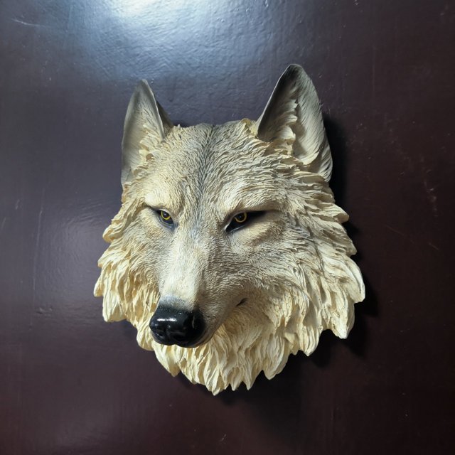 Cabeza de animal de simulación para el hogar, decoración de pared para bar, cafetería, club, cabeza de animal realista