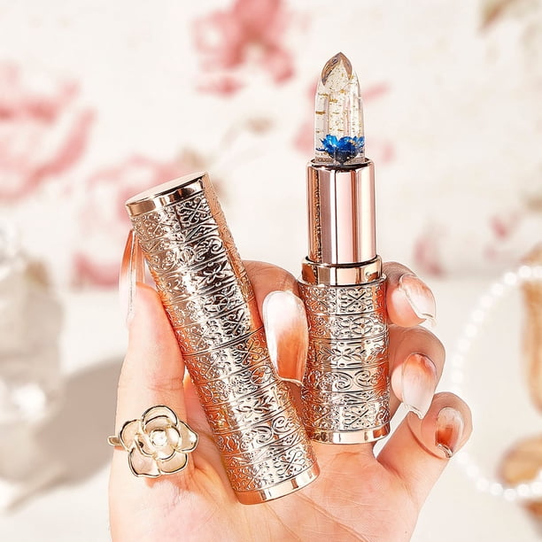Lápiz labial que cambia de color con la temperatura, hidratante y nutritivo de larga duración, resistente al agua, sin brillo, en gel.