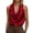 Wine, variant on ZHOUCHANKIDS Women's Halter Tops Open Back Deep V Cowl Neck Draped Front Sleeveless Summer Going Out Top M