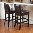 thumbnail image 1 of Tabourets de bar Skyland en Simili Cuir Marron (Set de 2), 1 of 5