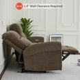 thumbnail image 4 of MCombo 87.8" Small Table, Wall Hugger, USB Ports Sofa, Brown, 4 of 10