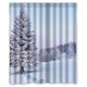 thumbnail image 1 of Cortina de ducha Impermeable ABPHQTO Feliz Navidad árbol de nieve 150x180 cm, 1 of 2
