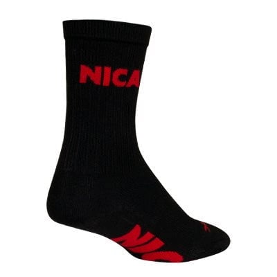 Socks - SockGuy - Nica Black S/M 6" SGX X6NICABLK