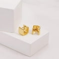 thumbnail image 4 of MYCUTEY 14K Gold Plated Hoop Earring Small Square Huggies Hoops for Women Gift, 4 of 7
