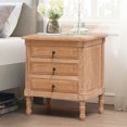thumbnail image 2 of Pellebant Oak Nightstand with 3 Drawers Bedroom Furniture, 2 of 6