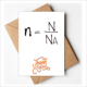 thumbnail image 1 of Fórmula química conocimiento cantidad de sustancia Nota en blanco del sobre de la tarjeta de agradecimiento, 1 of 4