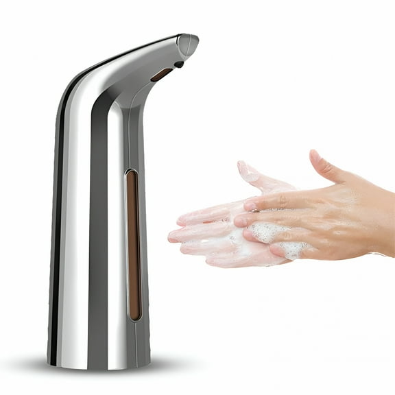 ACDANC Automatic Soap Dispenser Touchless Sensor Hands Free Soap Dispenser Battery Operated Soap Dispenser 400Ml Pump Electronic Drippy Liquid Soap Dispensers for Kitchen Bathroom