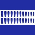 thumbnail image 5 of FCOGIN Long Coffin, 24 Pieces, Sapphire Blue, Satin Finish, Acrylic False Nail, Press on Nail, 5 of 5