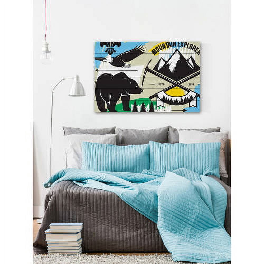 Marmont Hill "Explorer I" by Josh Ruggs Painting Print on White Wood