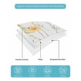 thumbnail image 5 of Quilts Twin Size, Yellow Daisy Floral Soft Comforter Bedding Set for Bed, Spring Rustic Botanical Flowers Lightweight Quilted Bedspread with Pillow Cover(2 Pieces) for All Season, 68x86 Inch, 5 of 6