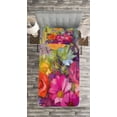 thumbnail image 3 of Ambesonne Floral Quilted Bedspread Set 2 Pcs, Daisies Peony Gerbera, Twin Size, Multicolor, 3 of 3