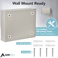 thumbnail image 4 of Adir 631-03 Deluxe Steel Suggestion & Key Drop Box, Gray, 4 of 4