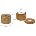 thumbnail image 3 of Kouboo La Jolla Handwoven Rattan Toilet Roll Stand, Toilet Paper Cover, Storage Single Roll And Tissues Protector In Bathroom, Round Toilet Holder Basket, Honey Brown, 3 of 6
