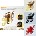 thumbnail image 4 of Wweixi Wall Clock DIY Low-noise Acrylic Wallclock Sticker Decoration Hanging Clock for Home Office, Black, 4 of 8