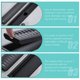thumbnail image 3 of Shower Floor Drain Floor Hair Strainer Black Rectangle Shower Drain Filter, 3 of 3
