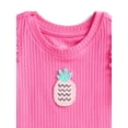 thumbnail image 2 of Wonder Nation Baby Girls Flutter Tee, Sizes 0M-24M, 2 of 3