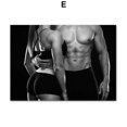 thumbnail image 1 of Póster de impresión Hd de gimnasio para hombre desnudo Sexy, arte de pared en blanco y negro, imágenes en lienzo para sala de estar, pared escandinava, decoración del hogar, 1 of 4