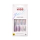 thumbnail image 1 of Uñas postizas Kiss Gel Fantasy, con forma de ataúd largo, anillos de arcoíris, moradas. Incluye 28 uñas, pegamento de 2 g, palito de manicura y lima pequeña., 1 of 9